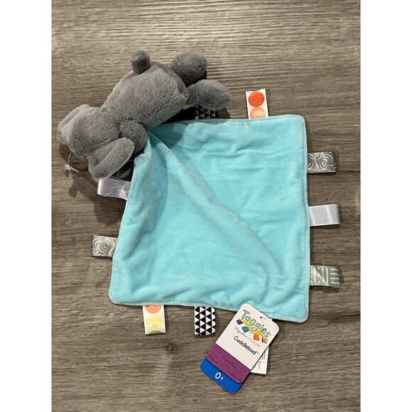 Mary Meyer Taggies Elephant Baby Blanket Lovey CUDDLEBUD Easy Grab Plush Toy New - Picture 4 of 5